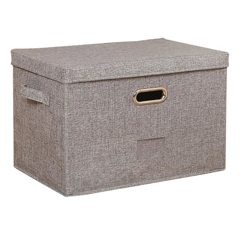 Washable Square Cotton and Linen  Fabric Cube Collapsible Multi-functional Folding and Creative Japanese Cover Storage Box