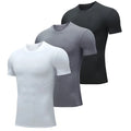 2025 Men's Fitness Tight Compression Short Sleeve T Shirts Jersey Quick Dry Gym Wear Men Gym Wear Top