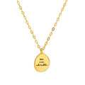 Inspiration Custom Engraved Initial Sterling Silver 925 Plate Gold Dainty Necklace