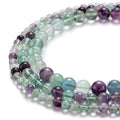 Natural Gem Beads Crystal Energy Stone Beads 8MM Green Fluorite Round Loose Beads for Jewelry Making DIY Bracelet Necklace