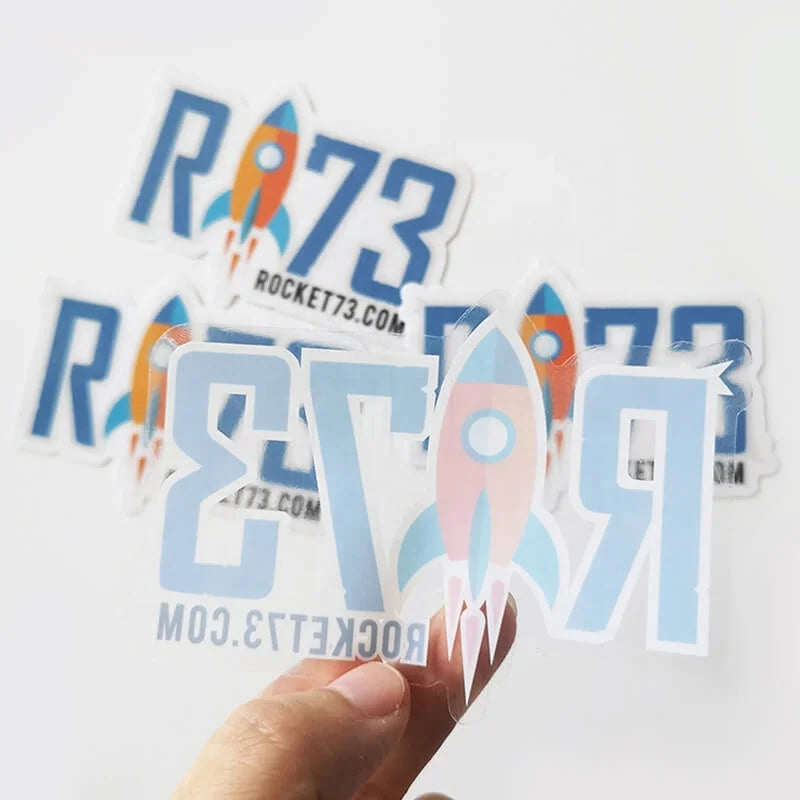 Printing Waterproof Adhesive Logo Printed  Vinyl Die Cut Transparent Label Custom Clear Logo Stickers