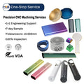 Factory Professional Custom Recorder Pen Housing High Precision CNC Machining Aluminum Parts for 3C Electronic Application