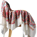 Women's Fashion Cashmere Embroidery Shawl for Winter for Wedding or Autumn Dressing