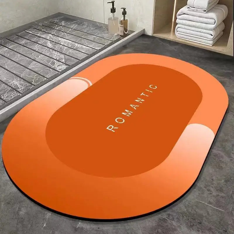 Quick Dry Fast-Absorbing Anti-Slip Bath Mat Set Modern Diatomite for Home and Hotel Use Fast-Drying Bathroom Mat