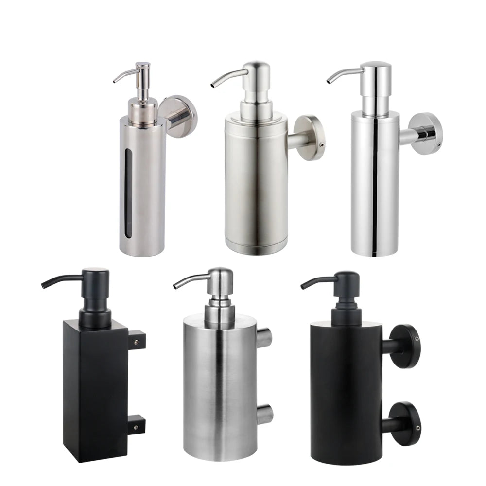 OEM 200ml Marble Wall Mount Shampoo Dispenser Bottle for Kitchen Hotel Shampoo Conditioner Gel Dispenser Bottles with Dispenser