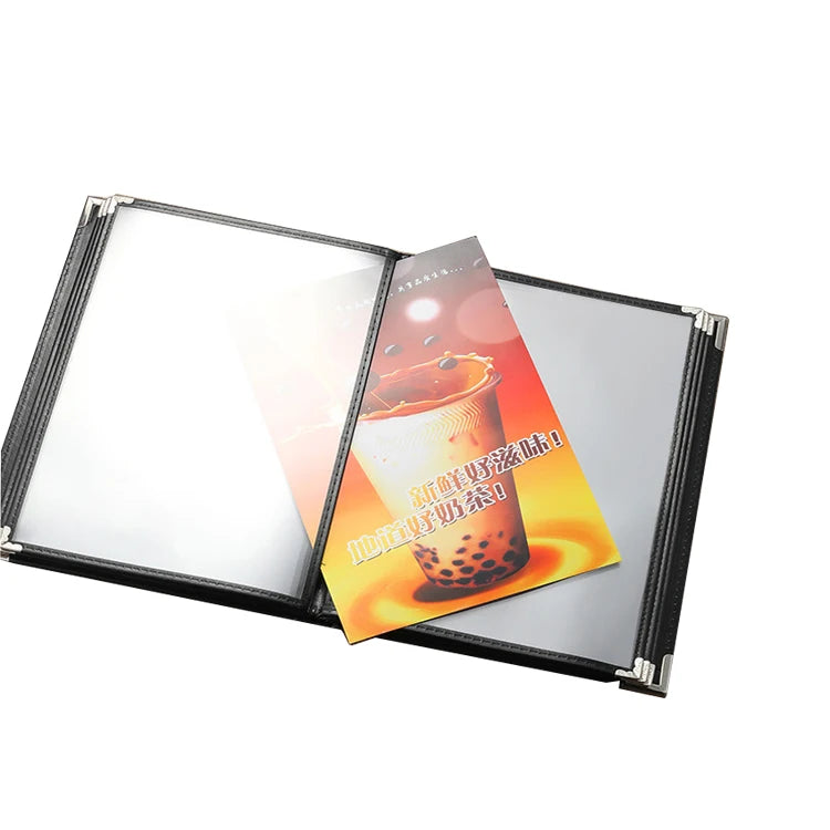 Accept Customized Plastic PVC Menu Book/ Bar Menu List Folder/ Restaurant Menu Cover