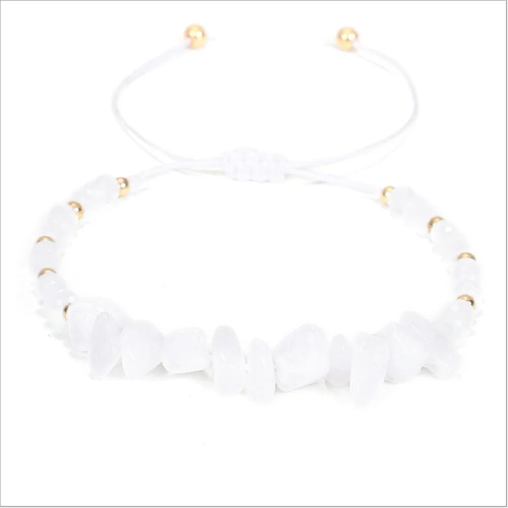 2021 Fashion Hand Woven Bracelet Multi-color Crushed Stone Seed Beads Mixed Bracelets Jewelry Making China Supplier Manufacturer
