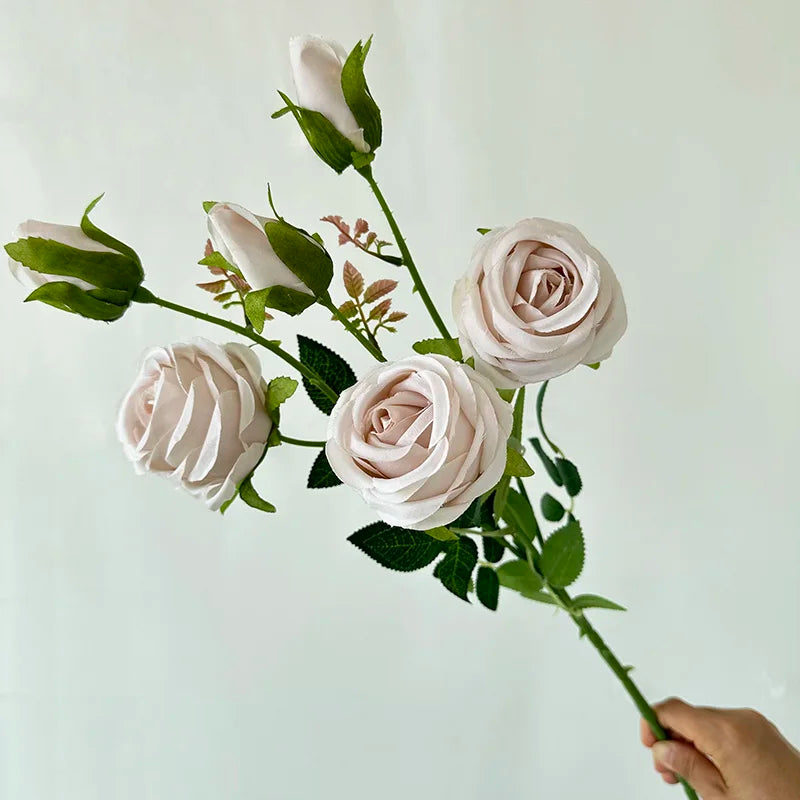 X008 High Quality Artificial Rose Real Touch Feeling Floral Centerpiece Arrangement Home Wedding Holiday Graduation