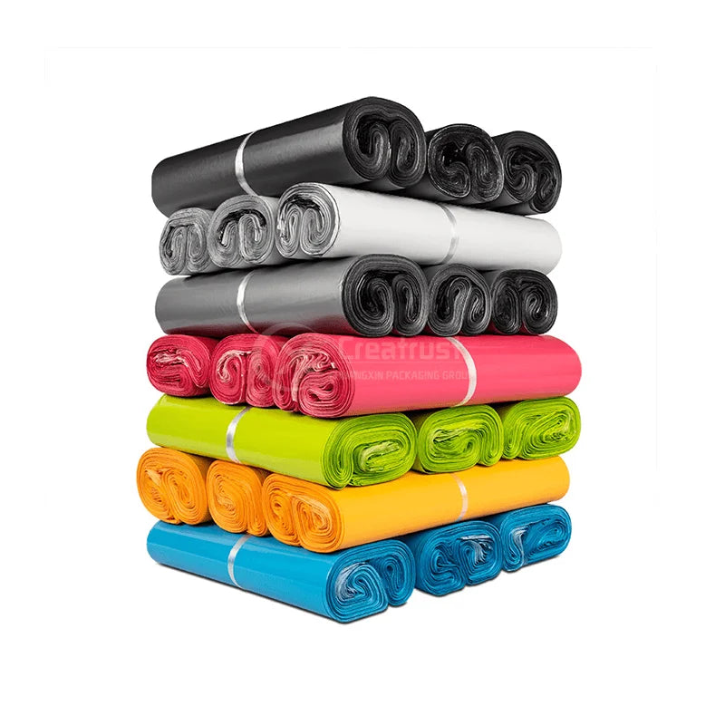ZGCX Free Sample in Stock  Pink Courier Bag Colored Green Design Mailers Thick Neutral Custom Poly Mailer Bags