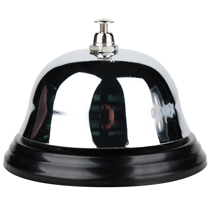 Deli 0240 Summoning Bell with Metal Base Durable Office Bell Press the Call Bell by Hand 192pcs Per Carton Set