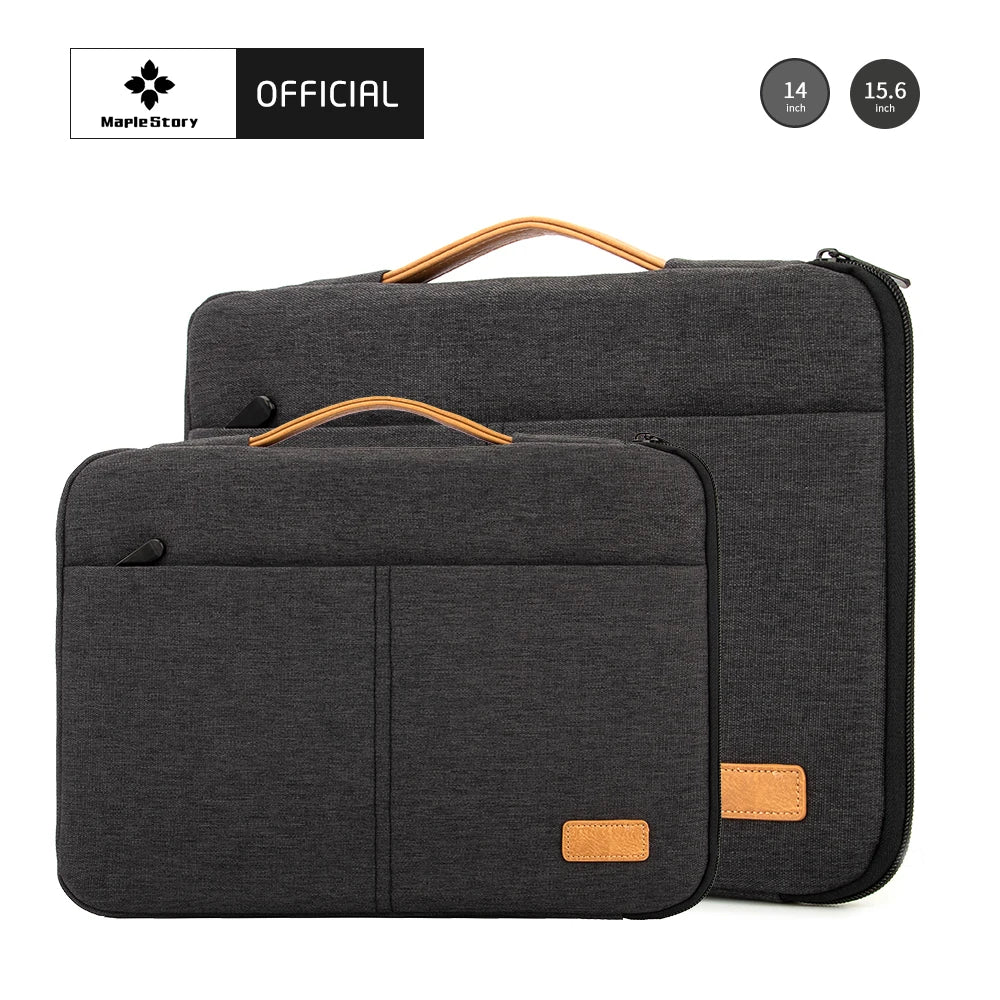 15.6 Inch Laptop Sleeve Durable Protective Case with Front Pocket Slim Carrying Bag for HP Dell Lenovo Asus Notebooks