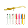Soft Sea Eel  False Bait Paddle Tail Fishing Bait with Hook 115mm 5.8g 3pcs/box  Sea Bass Lure Sandeel with Hooks Fishing Lure