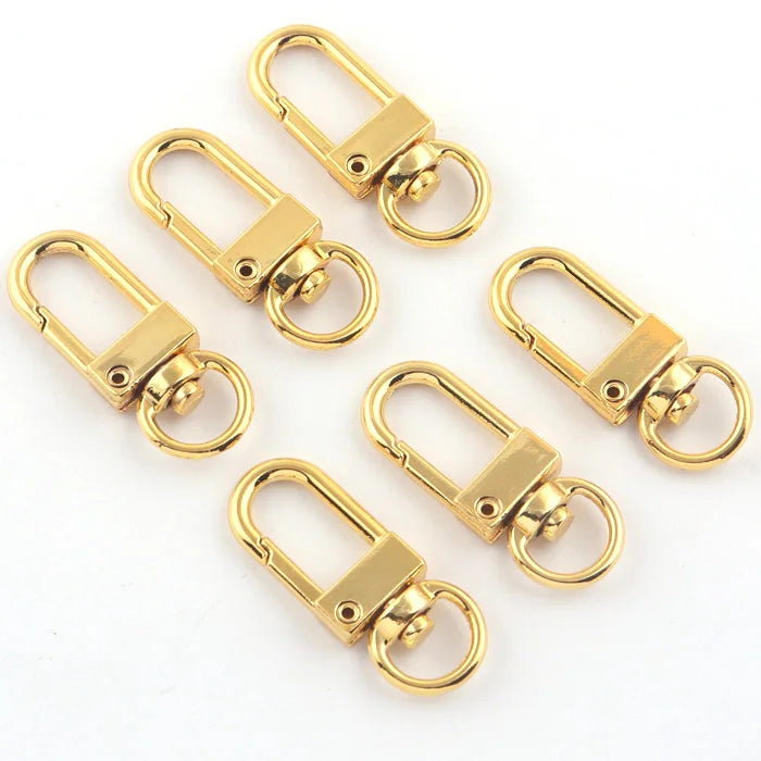 Gold Alloy Metal Small Bag Swivel Snap Clip Hook for Lanyard