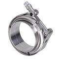 Clampsources 304 Stainless Steel Standard V Band Clamp with Flat Male and Female Flanges Complete Set Model CS52SV-500-X