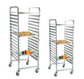Customizable Double Pans Stackable Bakery Trolley Baking Bread Tray Bun Sheet Pan Rack Pizza Screen Pan Hotels Restaurants
