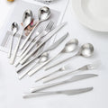 New Design 18/10 Matte Stainless Steel Luxury Cutlery Set Fork Spoon Steak Knife Flatware Restaurant Cutlery Set