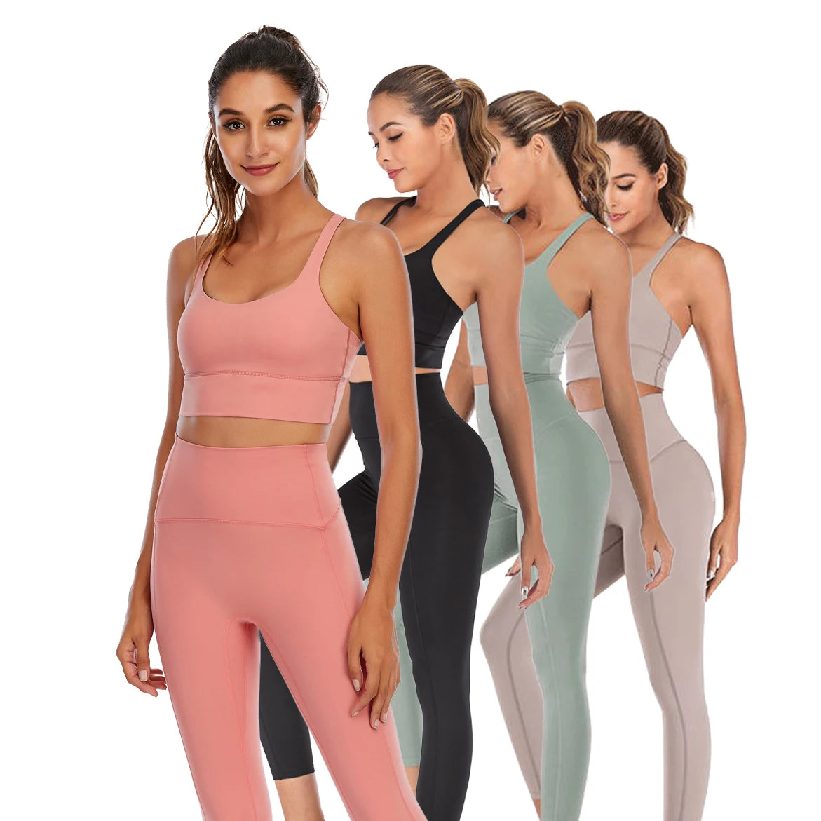 Female Sport Bra SuitWomen Sport Wear 2 Piece Fitness Clothing Workout Yoga Wear Set