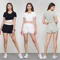NULS Super Soft Sportswear Yoga Shorts Suit 2023 Custom Logo Women Gym Fitness Sets