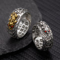 Luxury Pixiu Charm Ring for Men Women Amulet Wealth Lucky Attract Feng Shui Ring Open Adjustable Piyao Ring Buddhist Jewelry