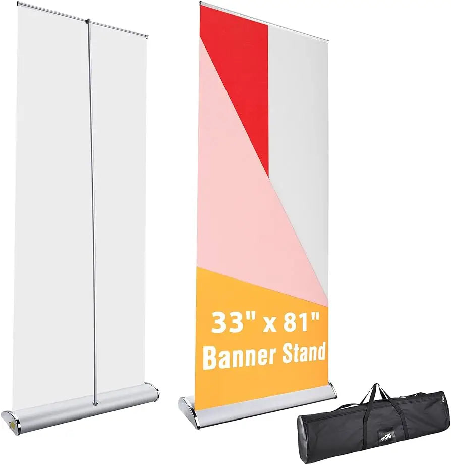 Factory Retractable Exhibition Advertising Display 80*200cm Custom Print Portable Roll up Banner Stand