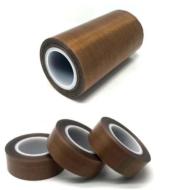 PTFE Fabric Tape Coated Fiberglass Tape Adhesive High Temperature Strips for Vacuum Sealers Hand Impulse Sealers