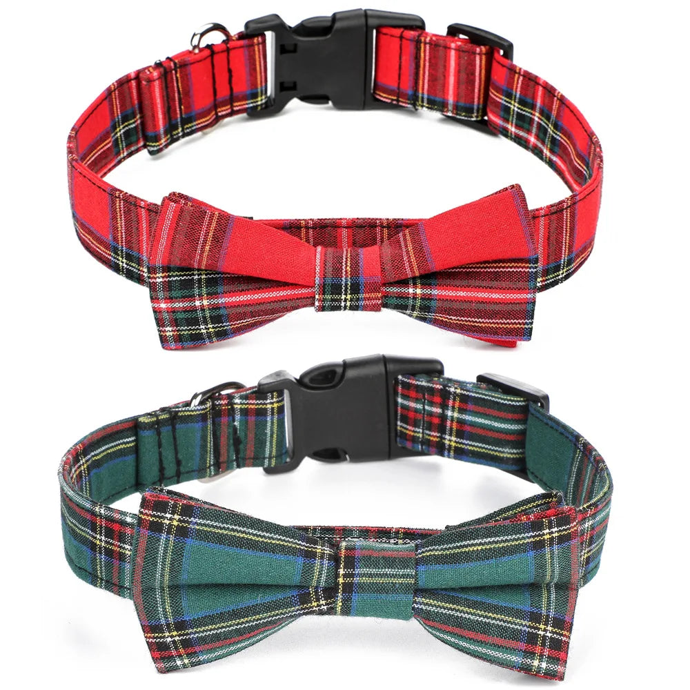 Manufacturer's Spot  New Pet Products Pet Collar Dog Collar Bowknot Christmas Pet Collar