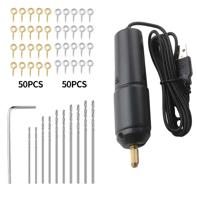 360 Type Mini Electric Drill Hole Punch 5V Electric Hand Drill