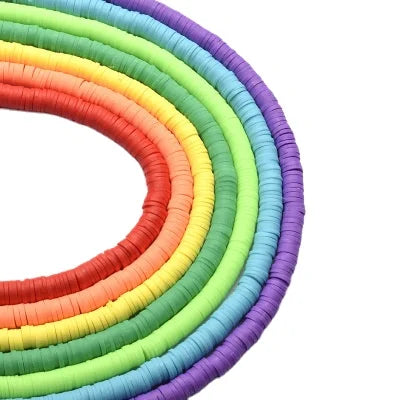 6mm DIY Jewelry Soft Clay Spacer Beads Acrylic Plastic & Lucite Beaded Accessories Bracelet