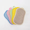 Wholesale Microfiber Cleaning Double-Side Dishwashing Sponge Cleaning Sponge Dish Reusable Scrubbing Kitchen Sponge