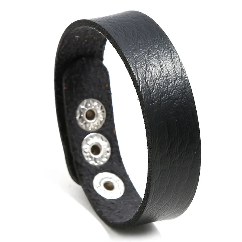 Cheap Bracelets PU Leather Bracelet for Men Women Classic Simple Fashion Wrap Bracelet Bangle Wristbands Jewelry Male Gift