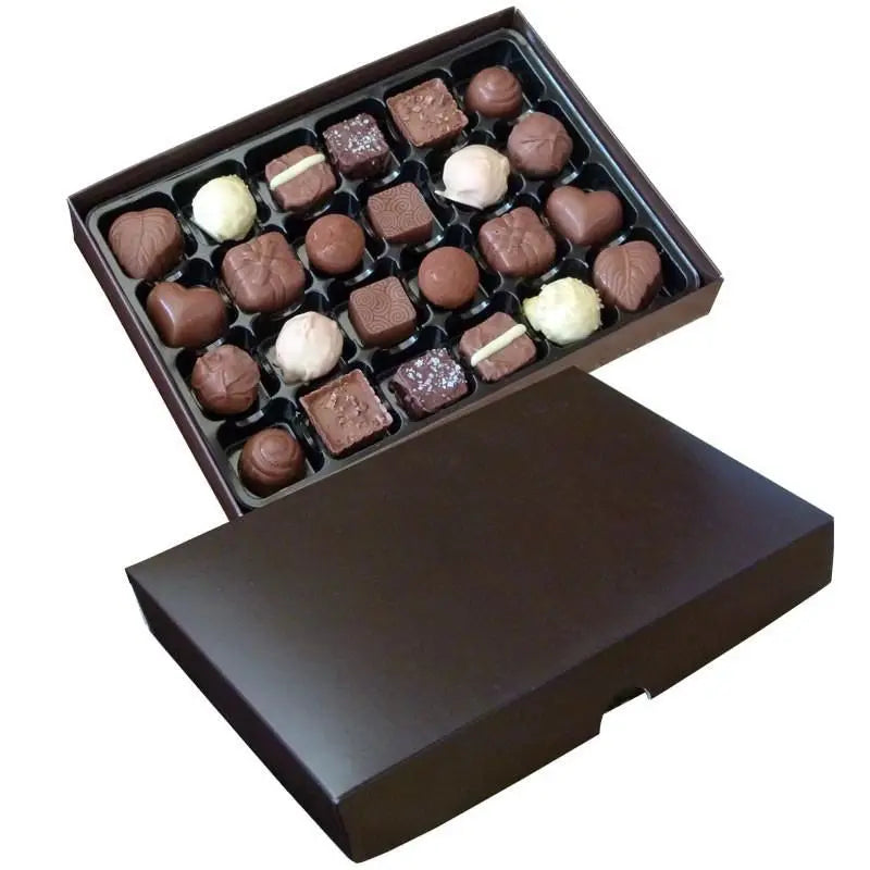 High-End Custom Luxury Portable Chocolate Packaging Boxes Paperboard with UV Coating Stamping Embossing for Gift Giving