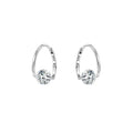 Fashion Earrings Jewelry 925 Sterling Silver Zircon Hoop Earrings Gold Plated Silver Earrings Women