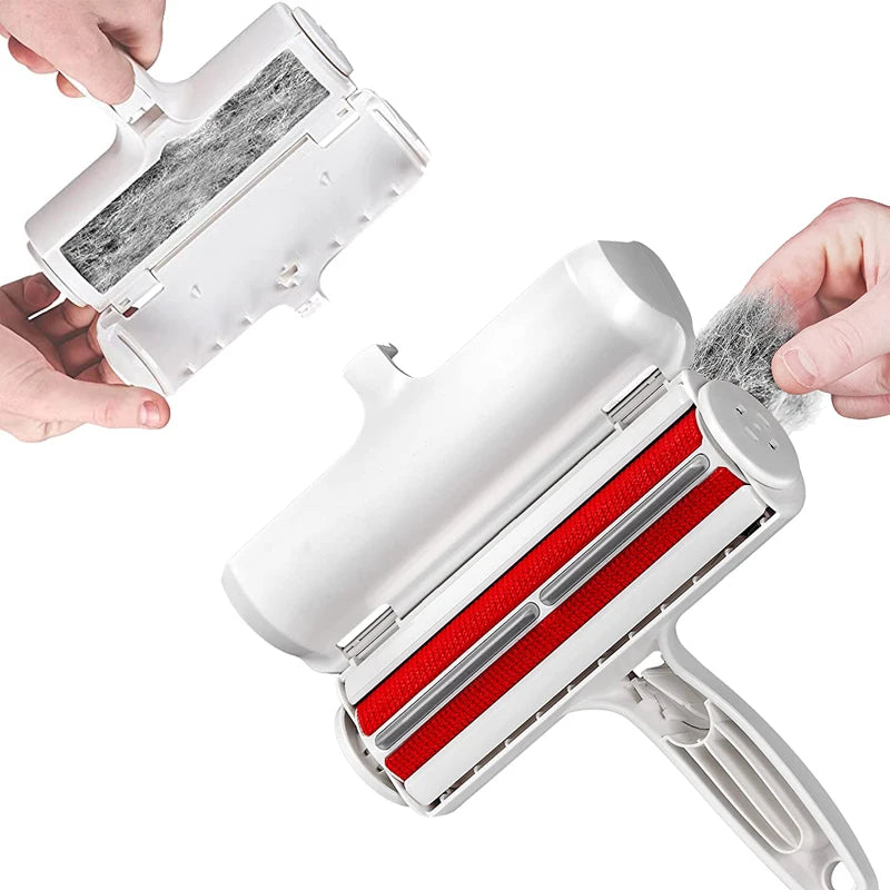 Portable Multi Surface Fluff Roller Pet Hair Remover Reusable Cat and Dog Hair Remover Suitable for Furniture and Sofa Removal