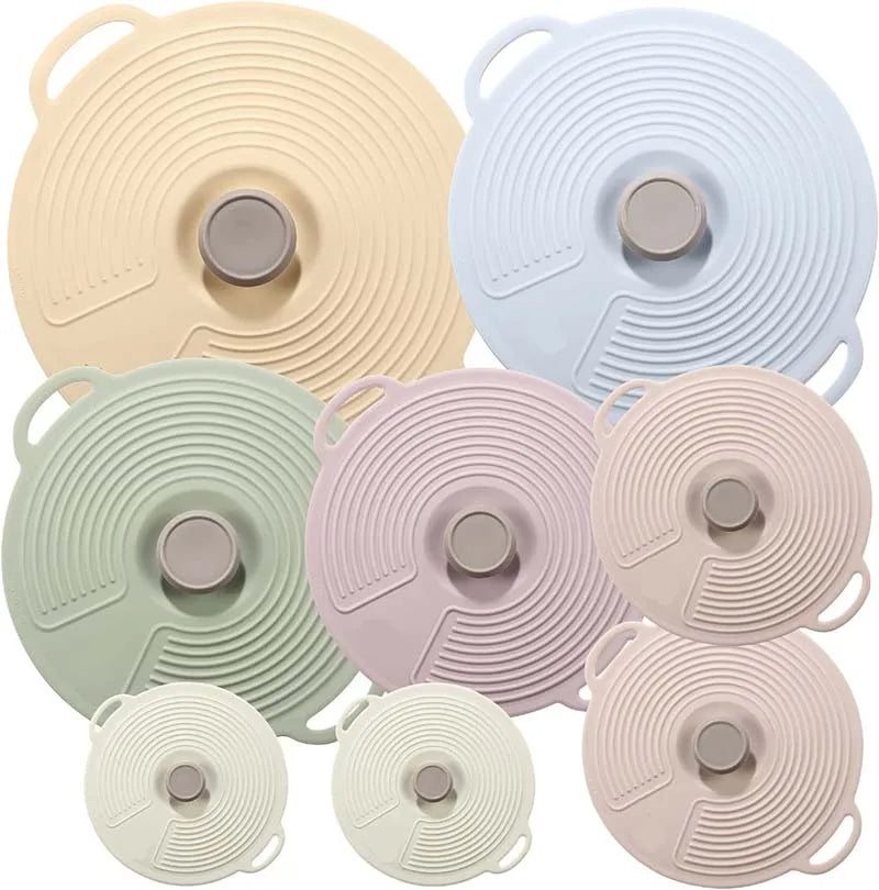 Large Reusable Food Storage Cover Silicone Bowl Pants Pots Lids