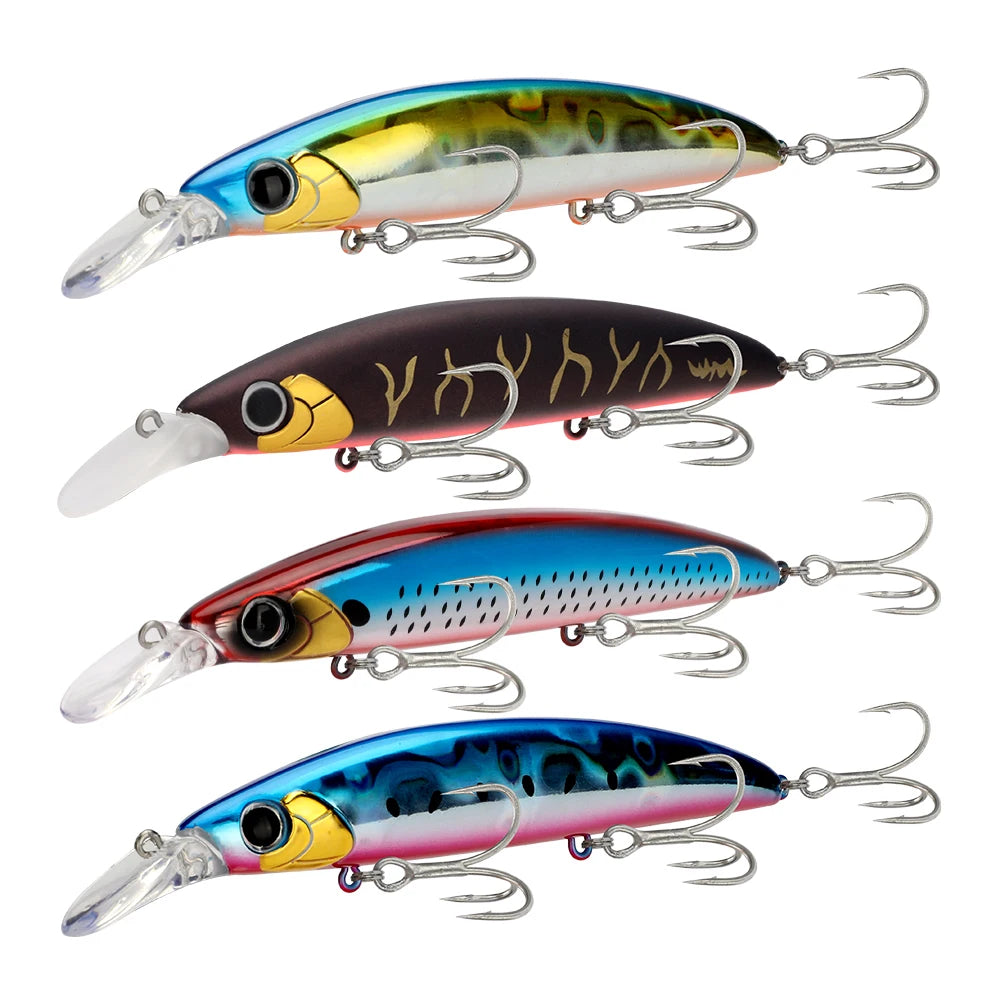 HONOREAL 110mm 20g ABS Plastic Luminous UV Suspending Hard Bait Minnow Fishing Lure