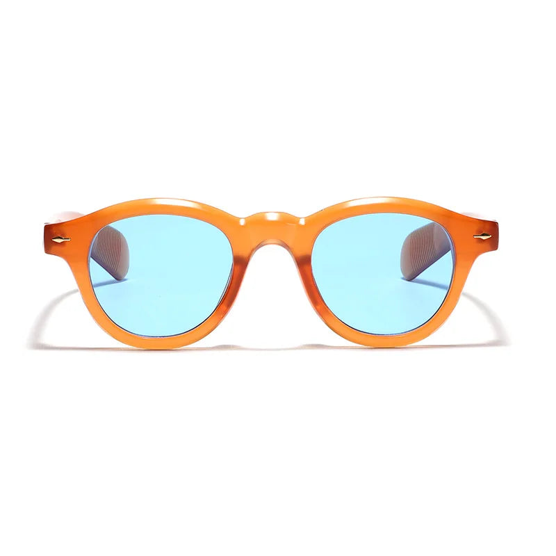 Korean Retro Polarized Sunglasses Small Frame Black Color Lenses Custom Logo Sunglasses for Women