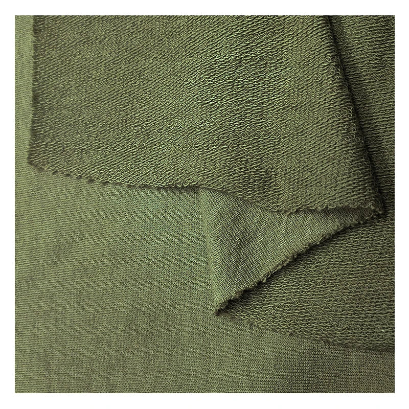 Customized Organic Eco-Friendly GOTS OCS Certified Lightweight Terry Fabric for Baby Cloth Bags & Activewear Outdoor Use