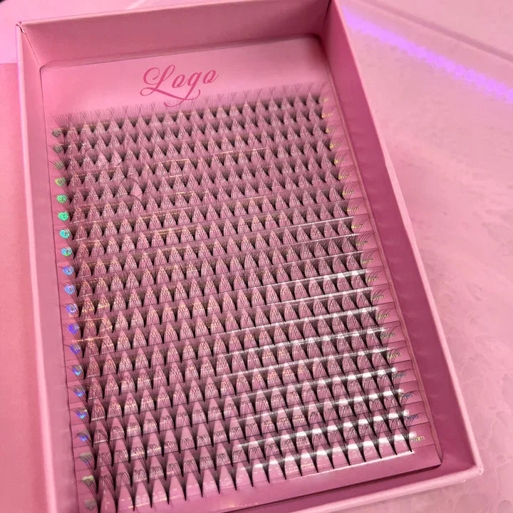 Pointy Stem Premade Lashes 3D/5D/6D/7D/8D/10D/12D/14D Pre Made Russian Volume Fan Eyelash Extension Narrow Base