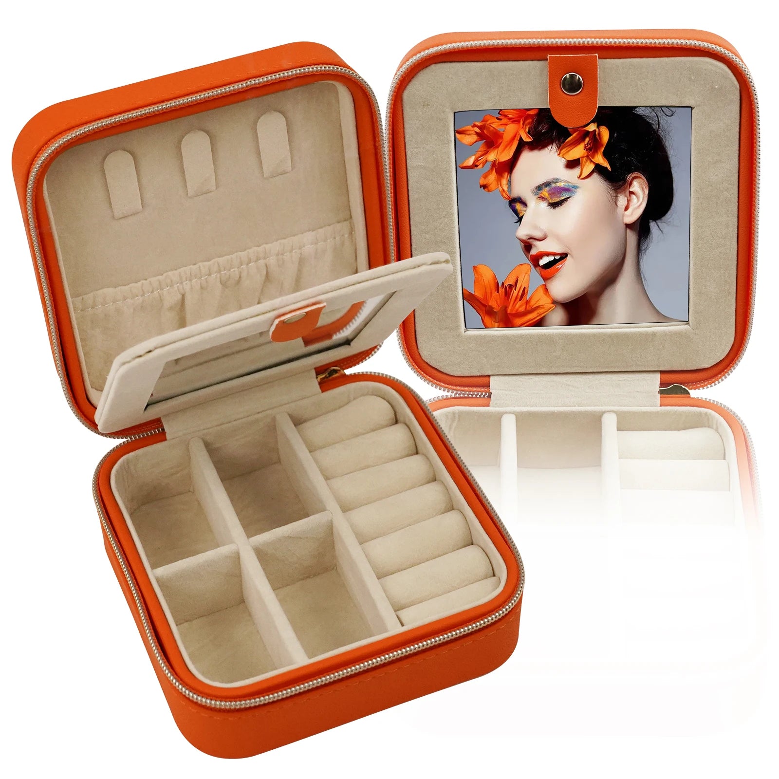 Quality Luxury Leather Jewelry Organizer Box with Customizable Design & Logo Fast Delivery Travel-Friendly Jewelry Storage