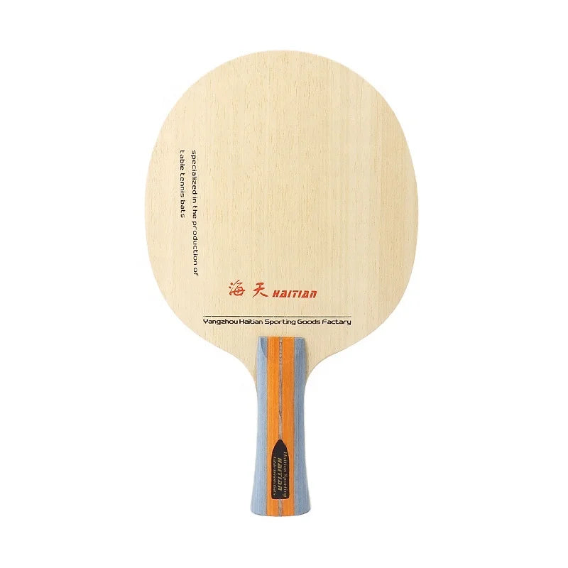 Haitian Professional Custom Double Logo Table Tennis Blade Racket Basswood Handle
