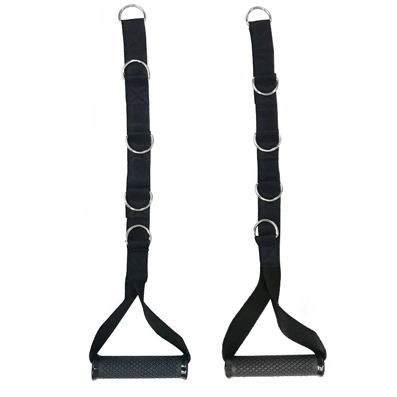 Customized Grip Attachments Pull Down Rope Exercise Resistance Bands Handles Adjustable PP+TPR Cable for THYFIT TH-07
