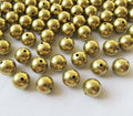 12mm Hollow Brass Beads 2mm Hole Round Ball Spacers