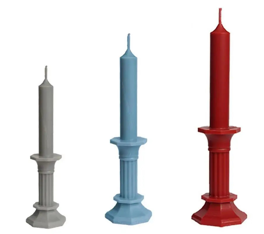 HY Octagonal Candlestick Candle Mold for Plastic Candle Making