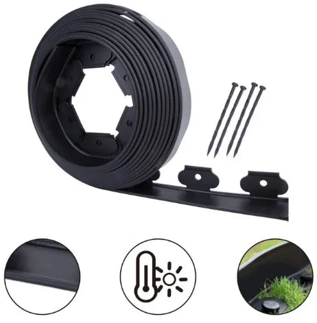 JNZ Quick Supply Factory Direct Sell Plastic L Shaped Lawn Borders Garden Edging for Grass Gravel Fence Retaining