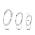 Fashion 1.2mm Circle Small Hoop Earrings Geometric Round Stainless Steel Huggie Earring for Women