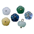 Cheap Price Alloy Glass Pearls Buttons for Shirt Dress Decoration Hand-stitched Lotus Flower Pumpkin Shape Garment Button