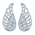 Fashion Angel Wings Stud Earrings 925 Sterling Silver Earring for Women