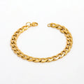 Joolim Stylish Stainless Steel 18K Gold Plated  Chain  Bracelet Design Jewelry Wholesale