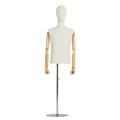 Male Mannequin  for Fashion Torso Dress Form Mannequin Body With Wood Hand Adjustable Mannequin for Sewing