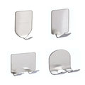 Factory Selling Modern Design Hanging Clothes Hook Bathroom Coat and Towel Door Hooks Easy Install Adsorption Membrane Adhesive